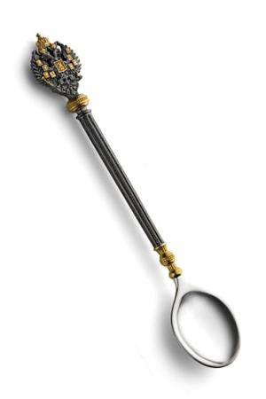 СЕРЕБРЯНАЯ КОФЕЙНАЯ ЛОЖКА "ОТЧИЗНА" – АЛЬТМАСТЕР