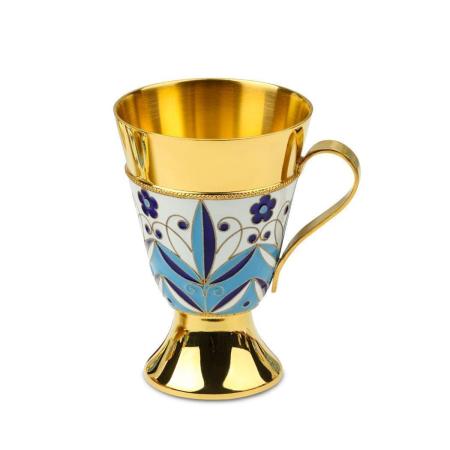 СЕРЕБРЯНАЯ КОФЕЙНАЯ ЧАШКА "ФУРЦЕВСКИЙ" – РУССКИЕ САМОЦВЕТЫ