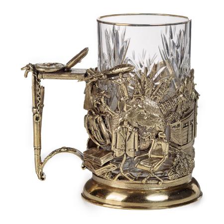 ПОДСТАКАННИК "УСПЕШНЫЙ ЧЕЛОВЕК" ЛАТУННЫЙ