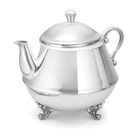 СЕРЕБРЯНЫЙ ЧАЙНИК "ВИЗАНТИЯ" С ЧЕРНЕНИЕМ – КРАСНАЯ ПРЕСНЯ
