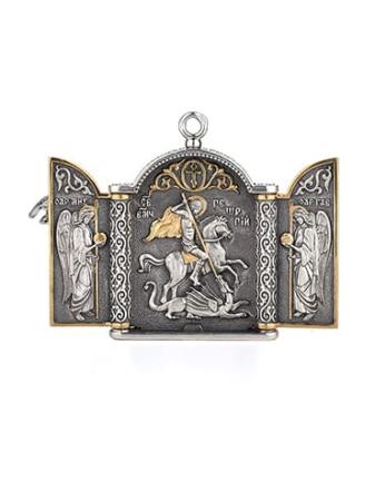 МАЛЫЙ СКЛАДЕНЬ "ГЕОРГИЙ ПОБЕДОНОСЕЦ" С ПОЗОЛОТОЙ – АЛЬТМАСТЕР