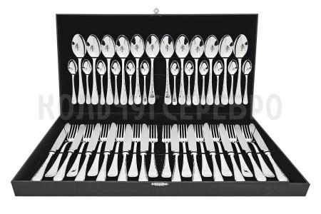 Серебряные столовые приборы купить в Москве СЕРЕБРЯНЫЙ СТОЛОВЫЙ НАБОР "RENAISSANCE" (48 ПРЕДМЕТОВ) – SOKOLOV