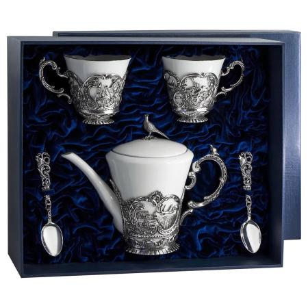 ЧАЙНАЯ ПАРА И ЧАЙНИК "КОРОЛЕВСКАЯ ОХОТА" – АРГЕНТА