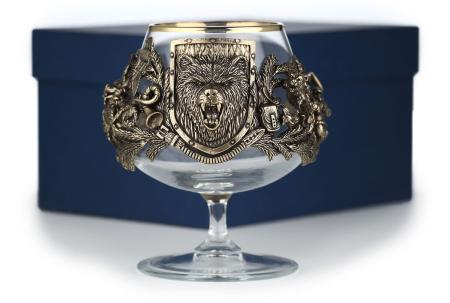БОКАЛ ДЛЯ КОНЬЯКА "РУССКИЙ ЛЕС - МЕДВЕДЬ" CLASSIC 