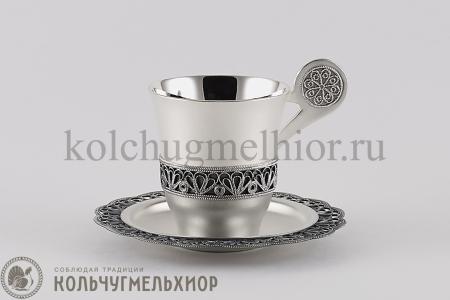 КОФЕЙНАЯ ЧАШКА С БЛЮДЦЕМ "№10" – МСТЕРСКИЙ ЮВЕЛИР