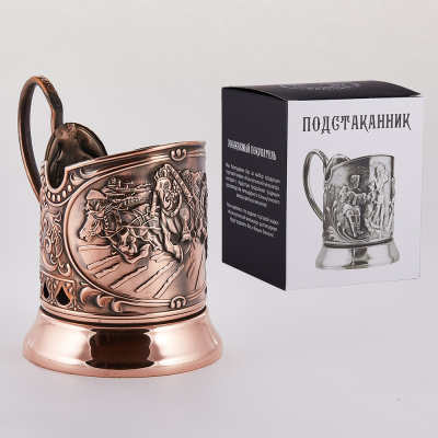 ПОДСТАКАННИК "ТРОЙКА" МЕДНЫЙ – КОЛЬЧУГИНСКИЙ МЕЛЬХИОР