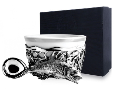 СЕРЕБРЯНАЯ СОЛОНКА "РЫБА" – АРГЕНТА