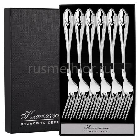 СЕРЕБРЯНЫЙ СТОЛОВЫЙ НАБОР "КЛАССИЧЕСКИЙ" (6 ВИЛОК)