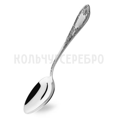 СТОЛОВАЯ ЛОЖКА ИЗ МЕЛЬХИОРА "КЛАССИКА" С ЧЕРНЕНИЕМ – МСТЕРСКИЙ ЮВЕЛИР