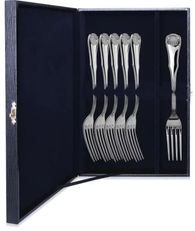 СЕРЕБРЯНЫЙ СТОЛОВЫЙ НАБОР "ВИЗИТ" (6 СТОЛОВЫХ ВИЛОК) – АРГЕНТА