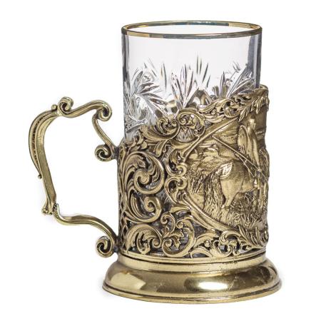 ПОДСТАКАННИК "ВИТЯЗЬ НА РАСПУТЬЕ" ЛАТУННЫЙ