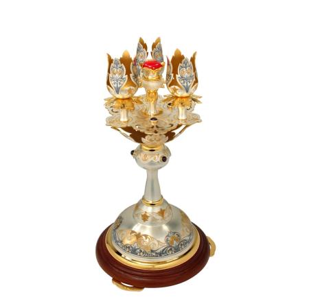 СЕРЕБРЯНЫЙ ПОДСВЕЧНИК "ВЛАСТЕЛИН" (3 СВЕЧИ) – СЕВЕРНАЯ ЧЕРНЬ