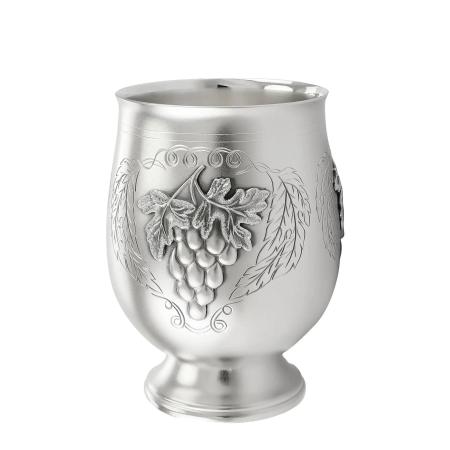 СЕРЕБРЯНЫЙ СТАКАН "ВИНОГРАДНАЯ ЛОЗА" 170 МЛ. – МСТЁРСКИЙ ЮВЕЛИР