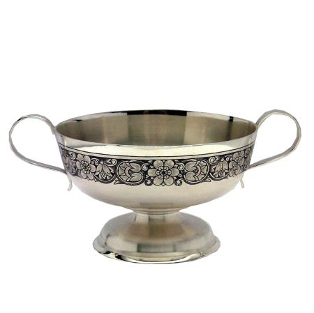 СЕРЕБРЯНАЯ ВАЗА ДЛЯ КОНФЕТ АРТ. 40130051А05 – СЕВЕРНАЯ ЧЕРНЬ