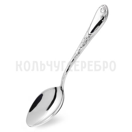 СЕРЕБРЯНАЯ СТОЛОВАЯ ЛОЖКА "ИРИСЫ" М-22 – ПАВЛОВСКИЙ ЗАВОД