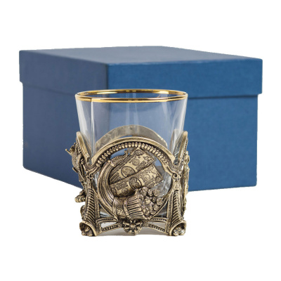 СТАКАН ДЛЯ ВИСКИ "РОГ ИЗОБИЛИЯ" ЛАТУННЫЙ