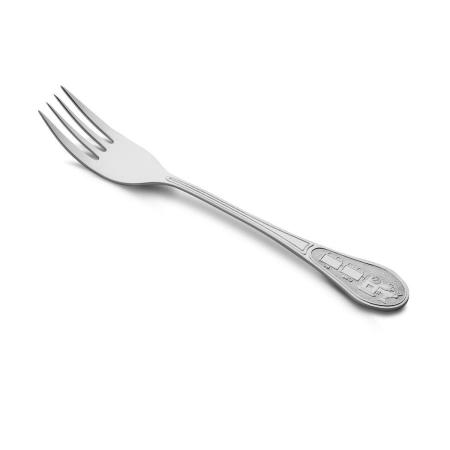 СЕРЕБРЯНАЯ ДЕТСКАЯ ВИЛКА 42007 – РУССКИЕ САМОЦВЕТЫ