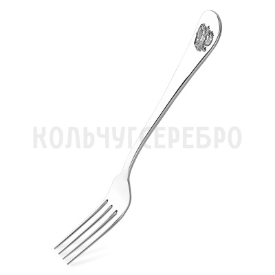 СЕРЕБРЯНАЯ СТОЛОВАЯ ВИЛКА "ГЕРБ" 930583н – КРАСНАЯ ПРЕСНЯ
