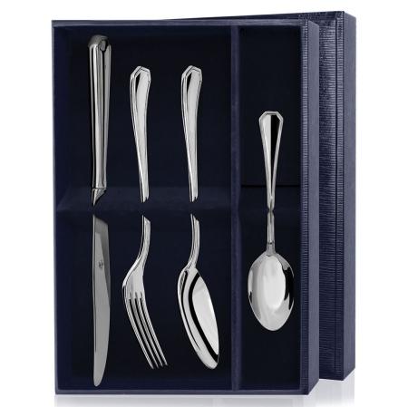 СТОЛОВЫЙ НАБОР ИЗ СЕРЕБРА "ЭЛЕГАНТ" (4 ПРЕДМЕТА) – АРГЕНТА