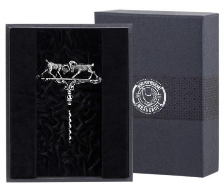 ШТОПОР ДЛЯ ВИНА "ПРОТИВОСТОЯНИЕ" С ЧЕРНЕНИЕМ – КОЛЬЧУГИНСКИЙ МЕЛЬХИОР