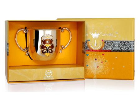 ДЕТСКИЙ СЕРЕБРЯНЫЙ ПОИЛЬНИК "МИШКА" КД – АРГЕНТА