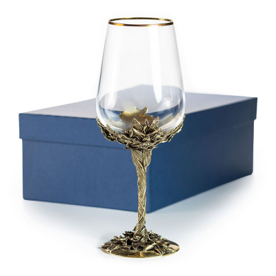 БОКАЛ ДЛЯ ВИНА "НАРЦИСС" ЛАТУННЫЙ