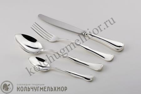 СЕРЕБРЯНЫЙ СТОЛОВЫЙ НАБОР "ОКЕАН" №14 (6 НОЖЕЙ) - МСТЕРСКИЙ ЮВЕЛИР