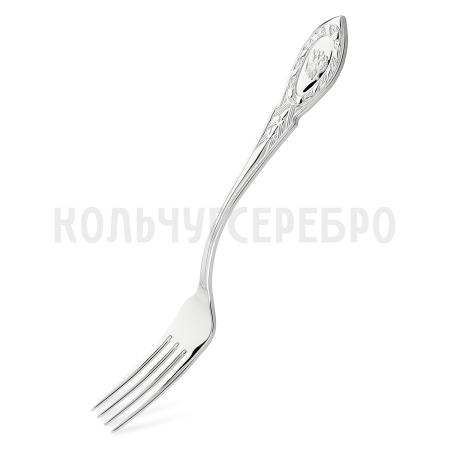 СЕРЕБРЯНАЯ СТОЛОВАЯ ВИЛКА "ГОСУДАРСТВЕННЫЙ" 26499 - РУССКИЕ САМОЦВЕТЫ