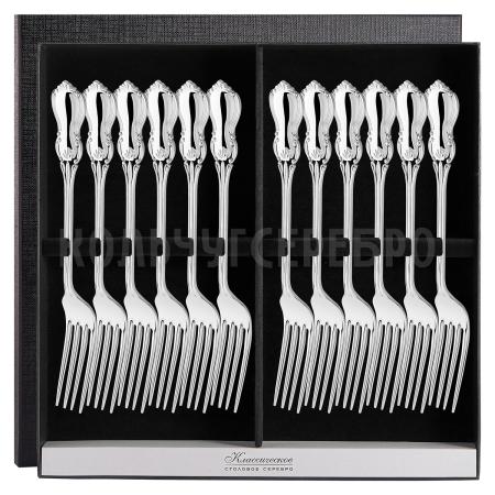 СЕРЕБРЯНЫЙ СТОЛОВЫЙ НАБОР "ВЕНЗЕЛЬ" (12 ВИЛОК) – КРАСНАЯ ПРЕСНЯ