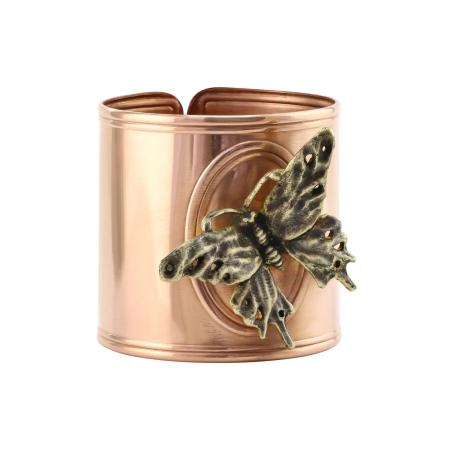 КОЛЬЦО ДЛЯ САЛФЕТОК "БАБОЧКА" МЕДНОЕ – КОЛЬЧУГИНСКИЙ МЕЛЬХИОР