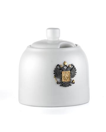 СЕРЕБРЯНАЯ САХАРНИЦА "РОДИНА" ФАРФОР – АЛЬТМАСТЕР