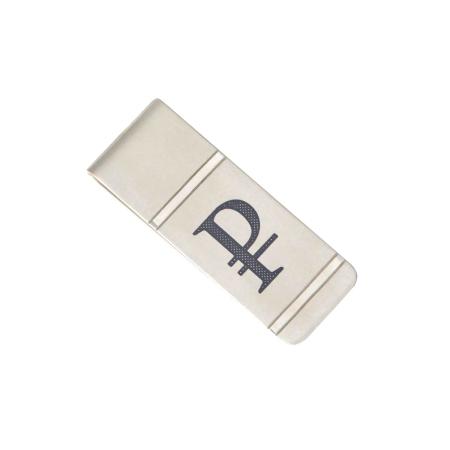 СЕРЕБРЯНЫЙ ЗАЖИМ ДЛЯ КУПЮР "РУБЛЬ"  АРТ. 50120001Т05 – СЕВЕРНАЯ ЧЕРНЬ