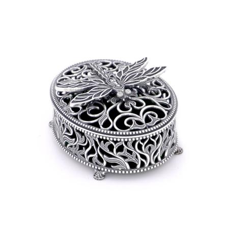 СЕРЕБРЯНАЯ ШКАТУЛКА "СТРЕКОЗА" 93015748 – КРАСНАЯ ПРЕСНЯ