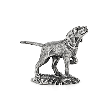 СЕРЕБРЯНАЯ СТАТУЭТКА "ОХОТНИЧЬЯ СОБАКА" – АЛЬТМАСТЕР