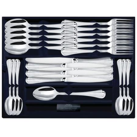 СЕРЕБРЯНЫЙ СТОЛОВЫЙ НАБОР "МЕРИДИАН" (24 ПРЕДМЕТА) – АРГЕНТА