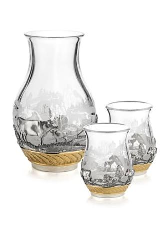 КРЫНКА ДЛЯ МОЛОКА СО СТАКАНАМИ "НАША ФЕРМА" – АЛЬТМАСТЕР