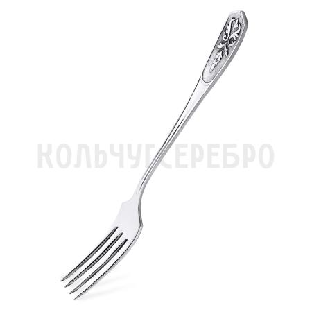 СТОЛОВАЯ ВИЛКА ИЗ МЕЛЬХИОРА "ВИЗИРЬ" С ЧЕРНЕНИЕМ – КОЛЬЧУГИНСКИЙ МЕЛЬХИОР