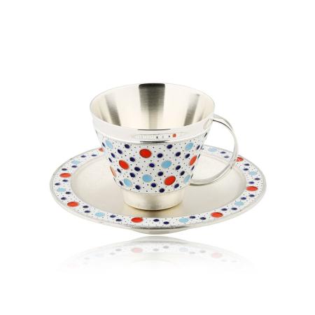 СЕРЕБРЯНЫЙ КОФЕЙНЫЙ НАБОР 27105 – РУССКИЕ САМОЦВЕТЫ