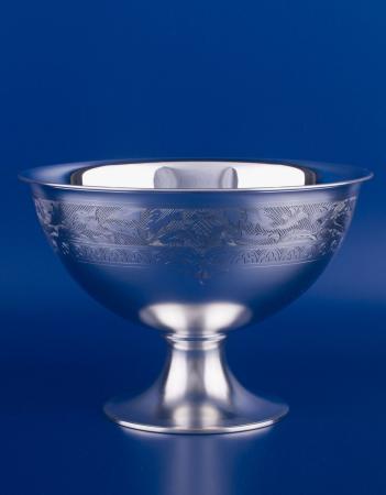 СЕРЕБРЯНАЯ ВАЗА ДЛЯ КОНФЕТ "№1" – МСТЁРСКИЙ ЮВЕЛИР
