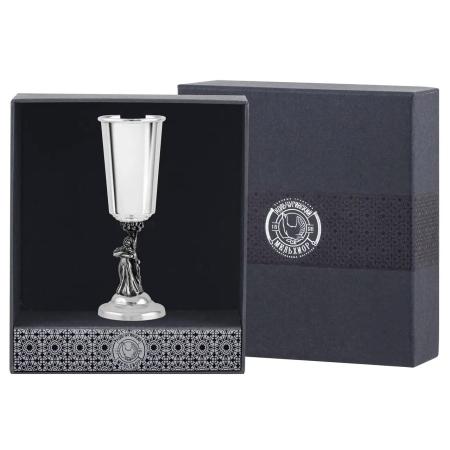 РЮМКА "МАРЬЯ" ПОСЕРЕБРЕННАЯ С ЧЕРНЕНИЕМ (1 ШТУКА) – КОЛЬЧУГИНСКИЙ МЕЛЬХИОР
