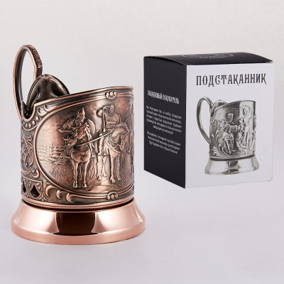 ПОДСТАКАННИК "ТРИ БОГАТЫРЯ" МЕДНЫЙ – КОЛЬЧУГИНСКИЙ МЕЛЬХИОР