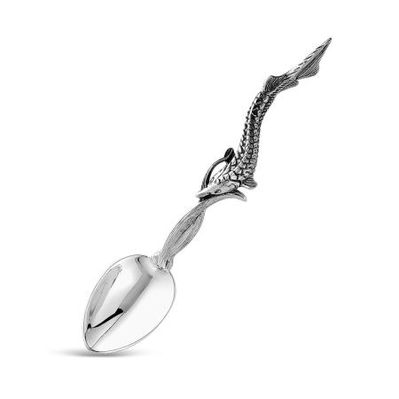 СЕРЕБРЯНАЯ ЛОЖКА К ИКОРНИЦЕ "РЫБКИ" 930694 – КРАСНАЯ ПРЕСНЯ