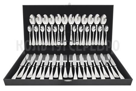 Серебряные столовые приборы купить в Москве СЕРЕБРЯНЫЙ СТОЛОВЫЙ НАБОР "ANTIQUE" (48 ПРЕДМЕТОВ) – SOKOLOV