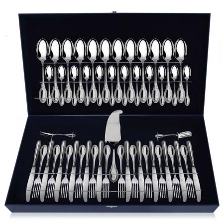 Серебряные столовые приборы купить в Москве СЕРЕБРЯНЫЙ СТОЛОВЫЙ НАБОР "ИМПЕРАТОР" (51 ПРЕДМЕТ) – АРГЕНТА
