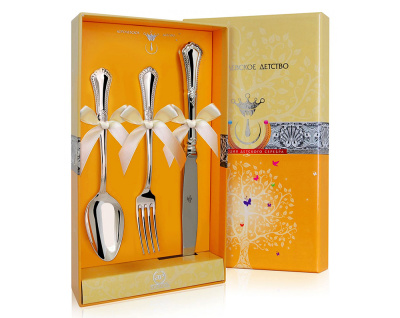 ДЕТСКИЕ СТОЛОВЫЕ ПРИБОРЫ "ФАВОРИТ" (3 ПРЕДМЕТА) №1 – АРГЕНТА