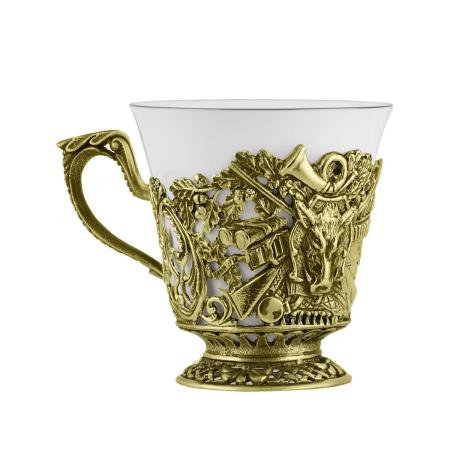 ЧАШКА ЧАЙНАЯ "КАБАН" ЛАТУННАЯ