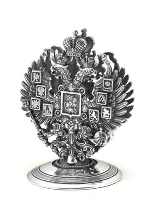 СЕРЕБРЯНАЯ ПОДСТАВКА ДЛЯ ВИЗИТОК "ИМПЕРИЯ" – АЛЬТМАСТЕР