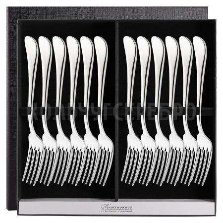 СЕРЕБРЯНЫЙ СТОЛОВЫЙ НАБОР "MODERN" (12 ВИЛОК) – SOKOLOV