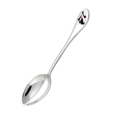 СЕРЕБРЯНАЯ ДЕТСКАЯ ЛОЖКА "СОБАЧКА" 930666 – КРАСНАЯ ПРЕСНЯ