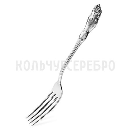 МЕЛЬХИОРОВАЯ СТОЛОВАЯ ВИЛКА "ГЕРБ" С ЧЕРНЕНИЕМ – КОЛЬЧУГИНСКИЙ МЕЛЬХИОР